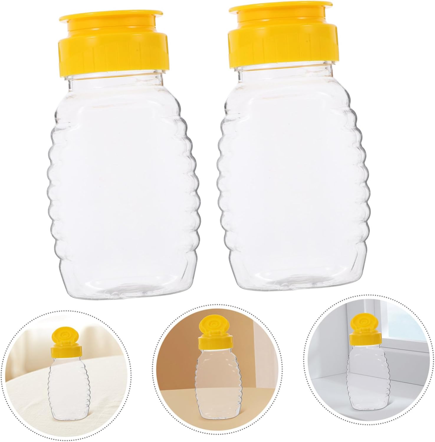 8-Pack Honey Dispenser Syrup Jars