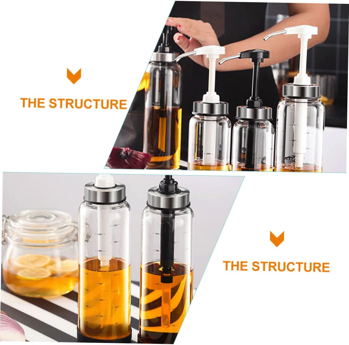 Sleek Honey Jam Dispenser