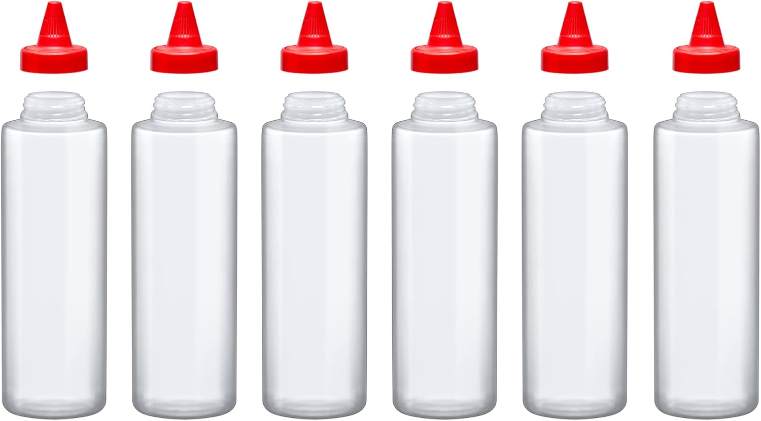 Amazing Abby 16-Ounce Plastic Squeeze Bottles Set of 6