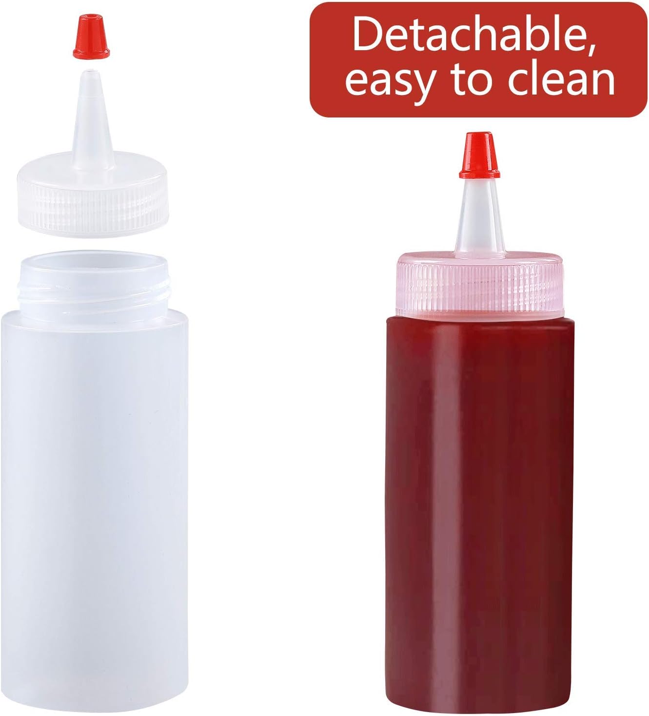 Convenient 4-Ounce Squeeze Bottles