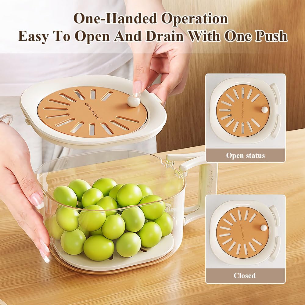 Collapsible Drainer Basket for Fruits Vegetables