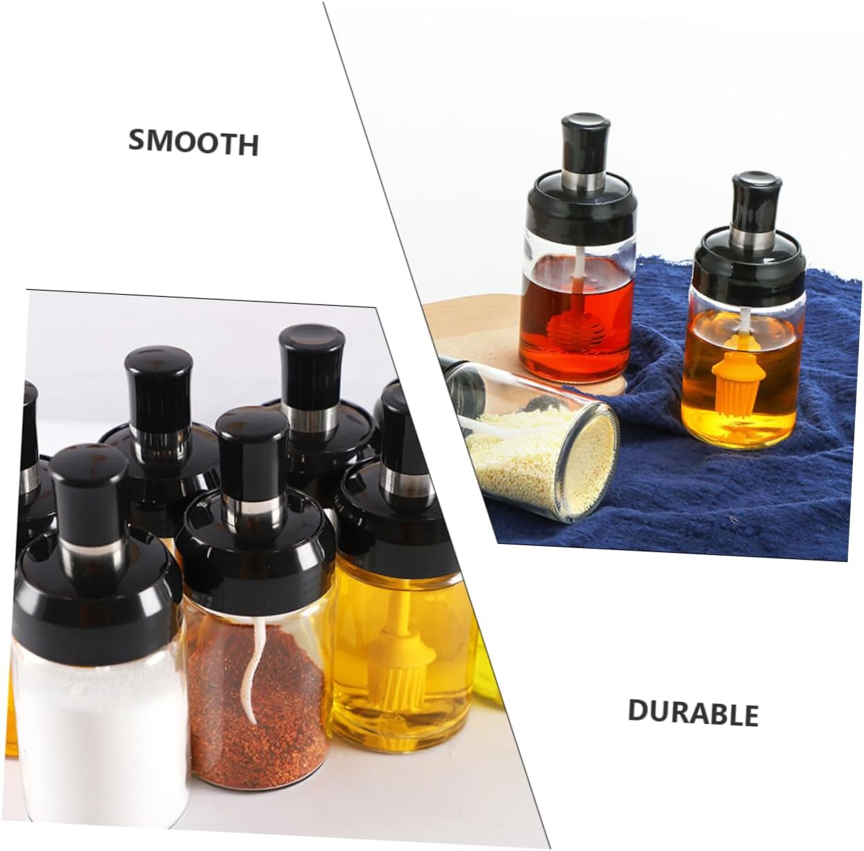 3-Pack Sealed Seasoning Jars for Salt