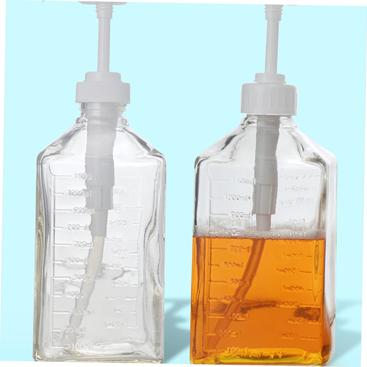 1100ML Glass Squeeze Bottle for Home Commercial Use - 10CC Capacity