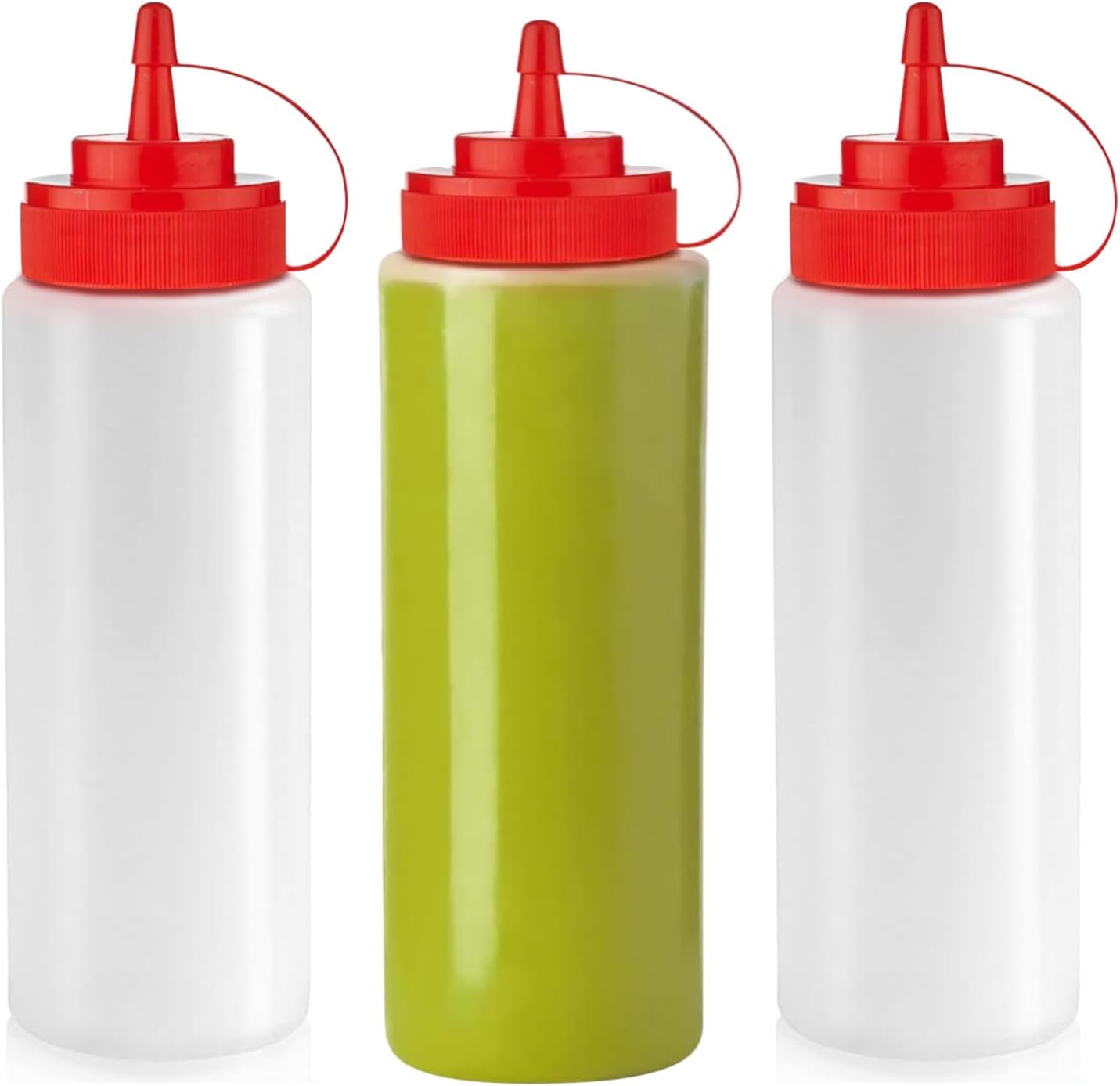 Sleek Leak-Proof Condiment Squeeze Bottles