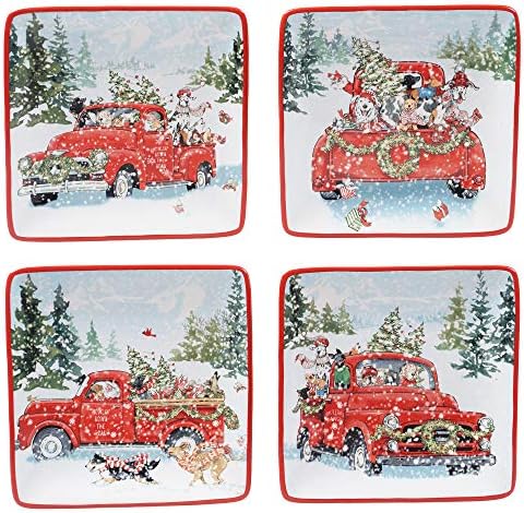 Certified International Special Delivery 6 Appetizer Plates Set of 4