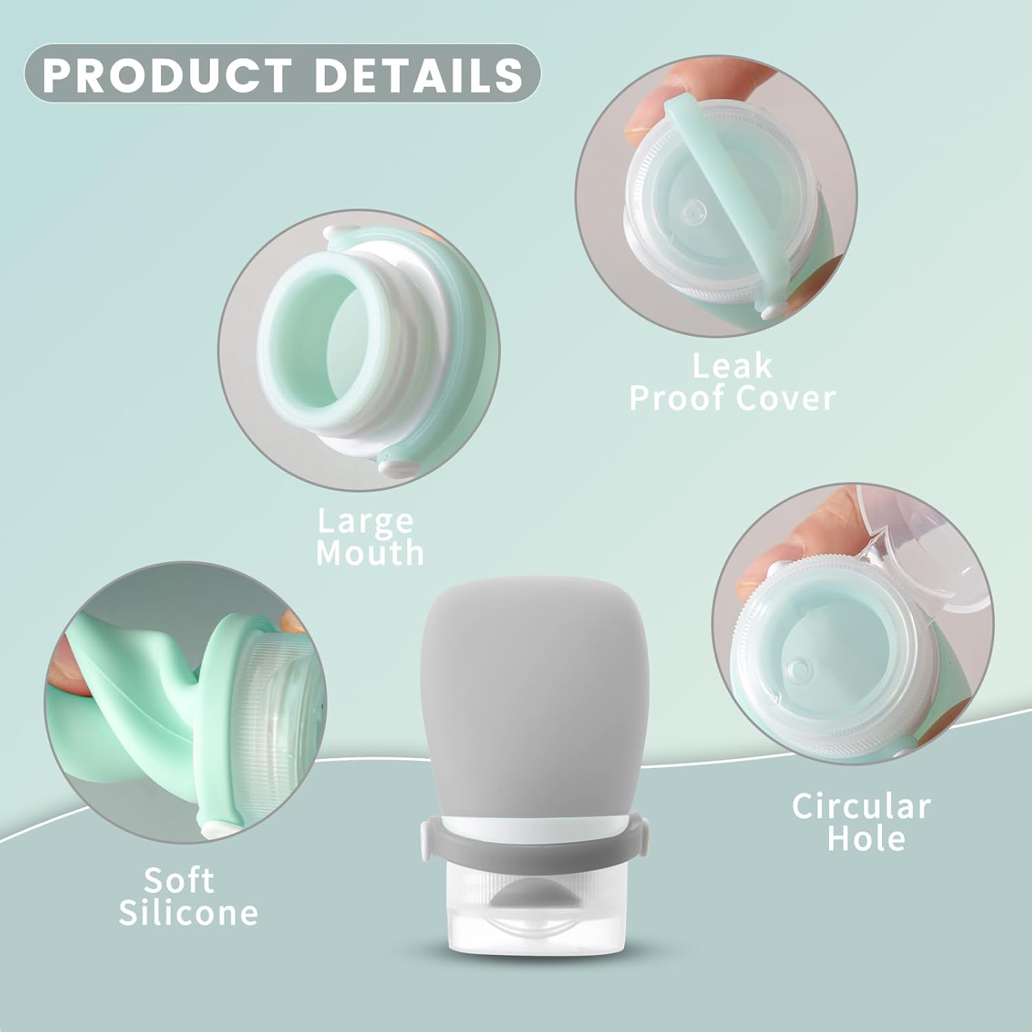 Machine Sealed Squeeze Salad Dressing Bottle Set