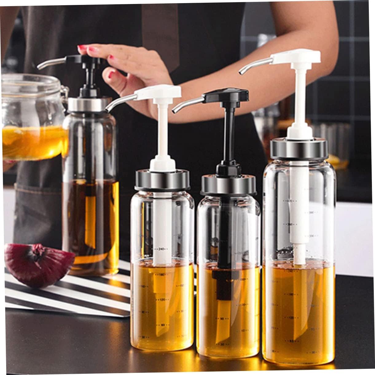 Sleek 500ml Honey Dispenser Jar for Kitchen