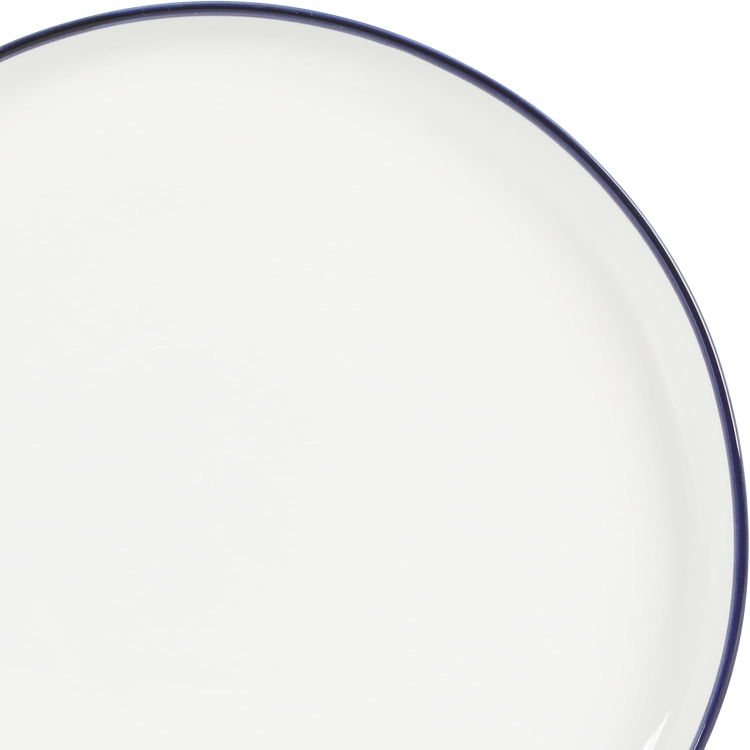 Gibson Home Oslo 16-Piece Dinnerware Set White with Blue Rim