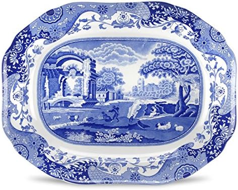 Spodes Blue Italian Medium Oval Platter