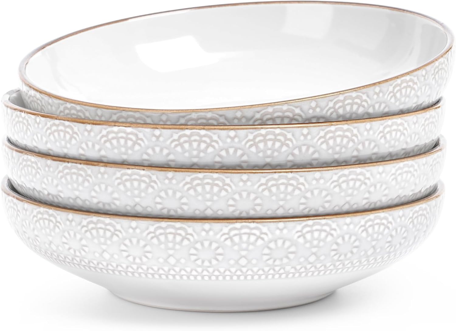 famiware 87 ceramic pasta bowls set of 4 unique design microwave dishwasher safe