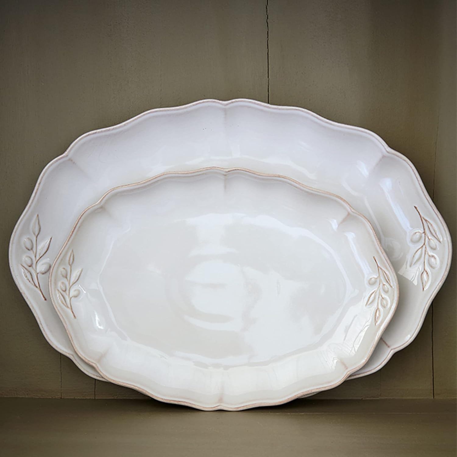 Costa Nova Ceramic Oval Platter Alentejo Collection Microwave Oven Safe
