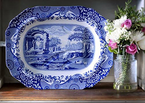 Spodes Blue Italian Medium Oval Platter