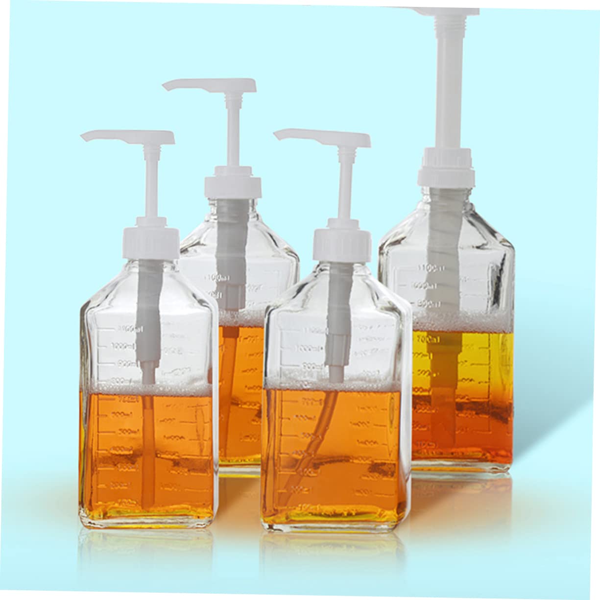 1100ML Glass Squeeze Bottle for Home Commercial Use - 10CC Capacity