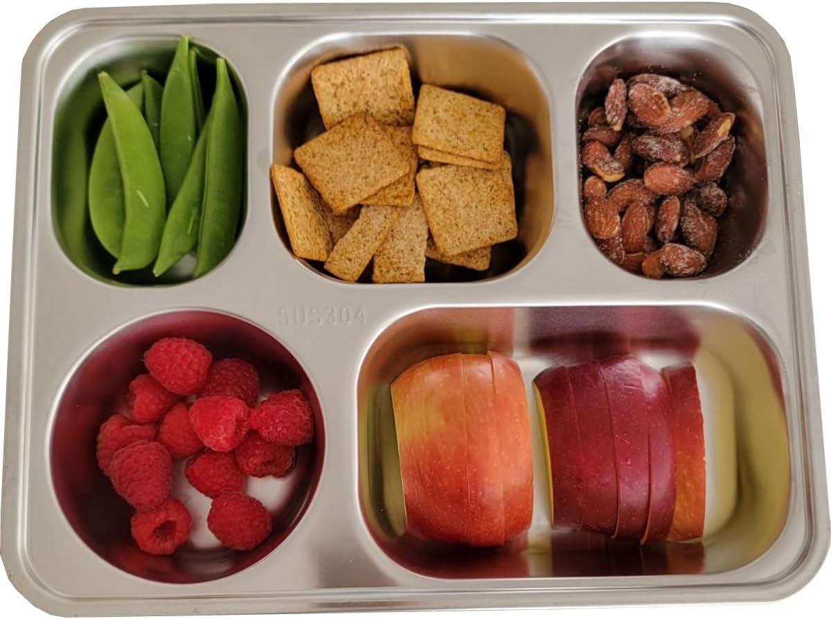 Stainless Steel Divided Plate Set for Camping Entertaining
