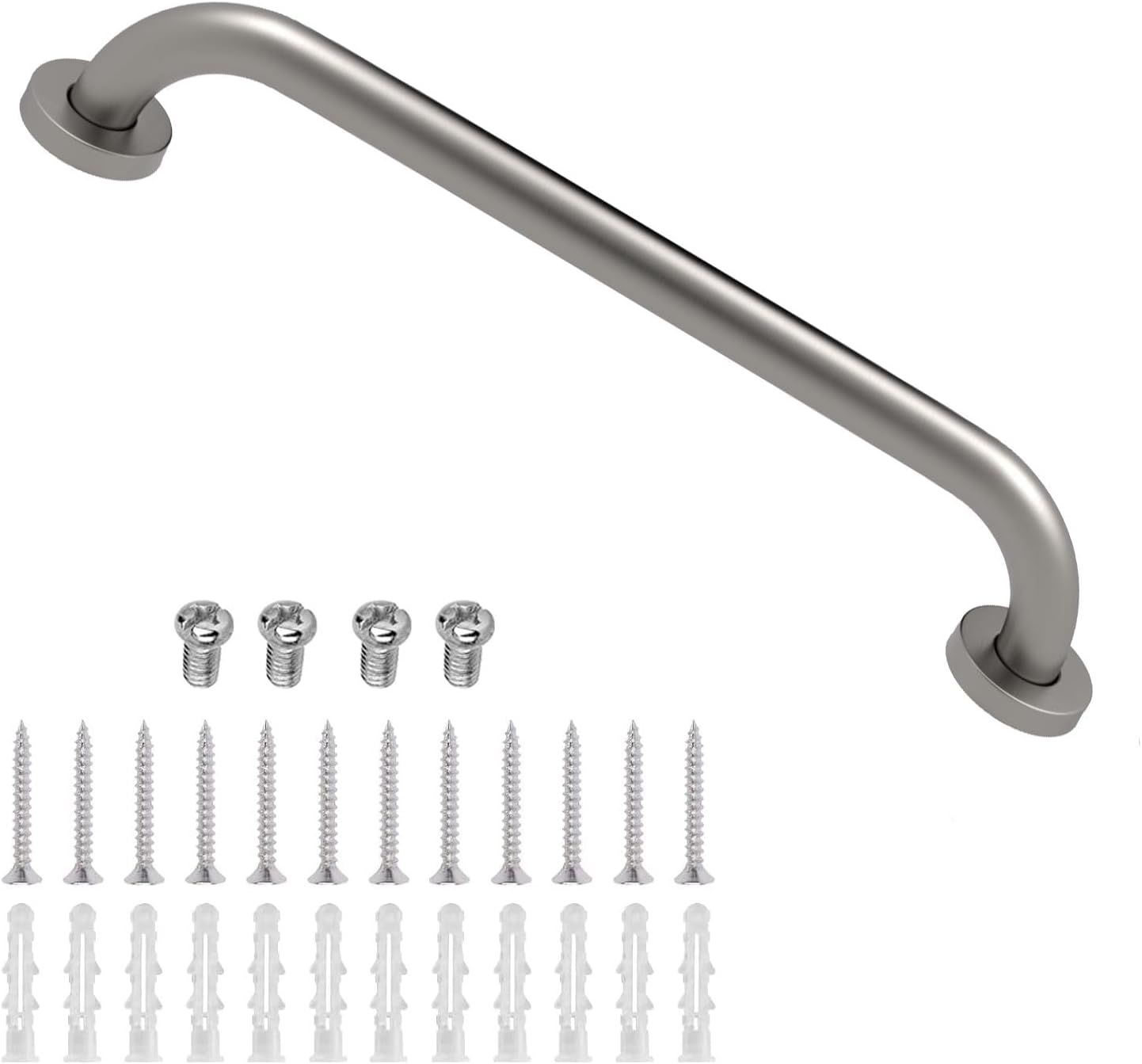ELLOALLO 16-Inch Brushed Nickel Bathroom Grab Bar
