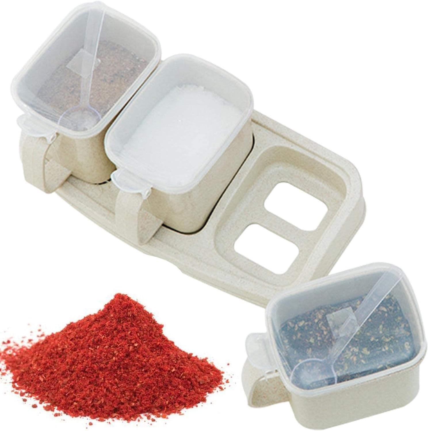 Convenient Kitchen Organization Track Smarts by ZPLuz - Seasoning Box with curves handle