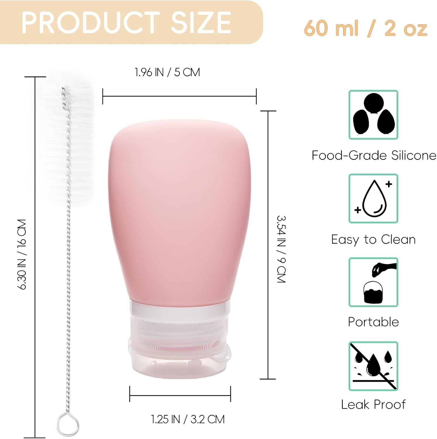 4-Piece Squeeze Salad Dressing Bottles Set