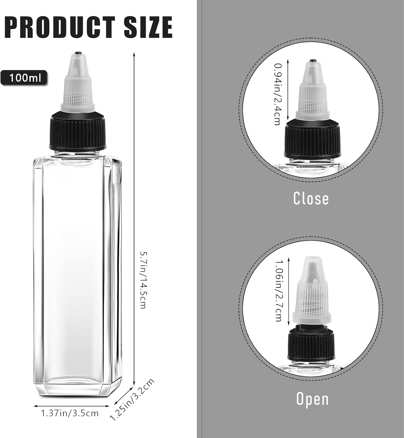 4-Piece Oil Squeeze Bottles