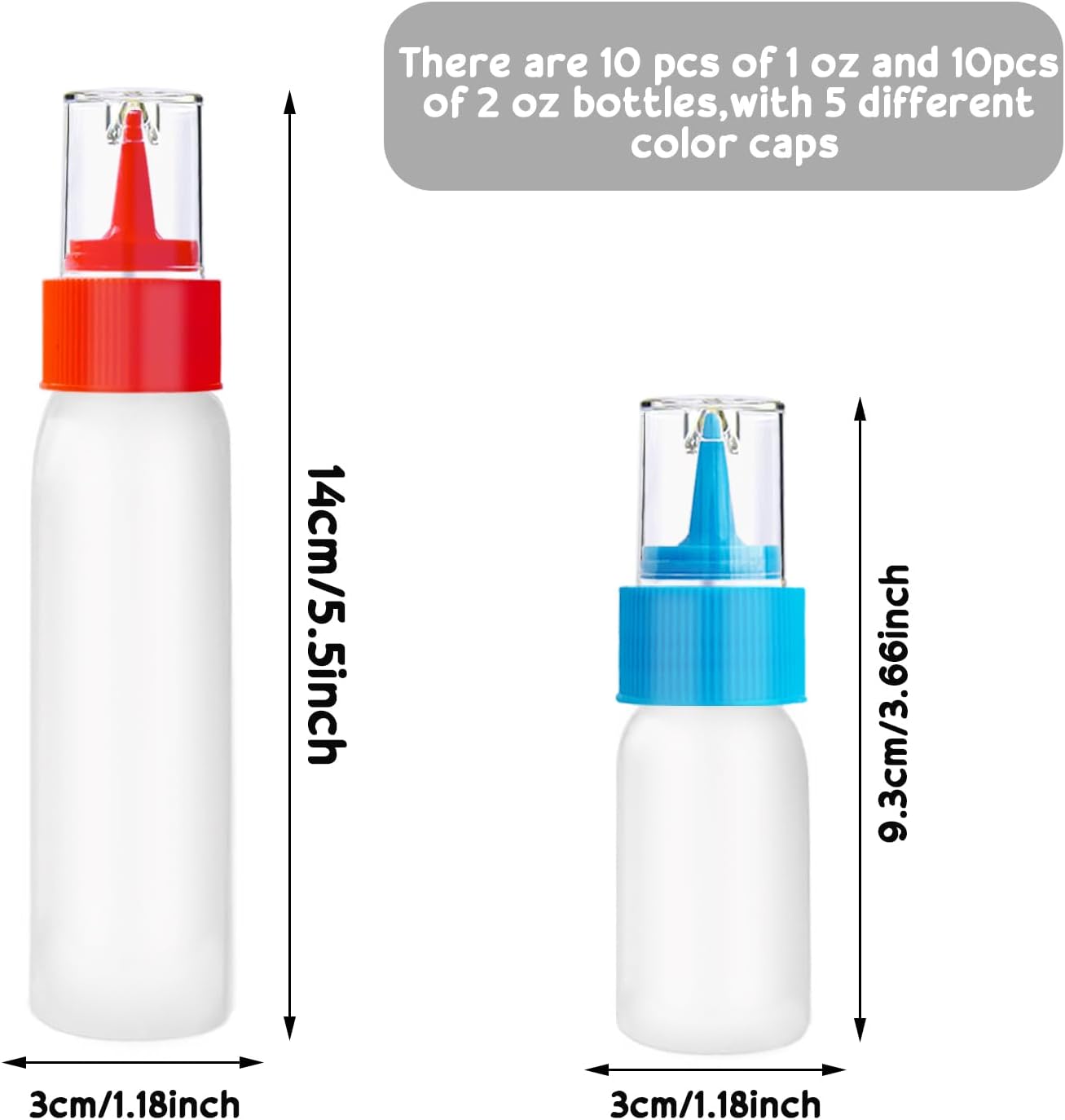 Sleek Squeeze Bottle Set for Candy Crafts