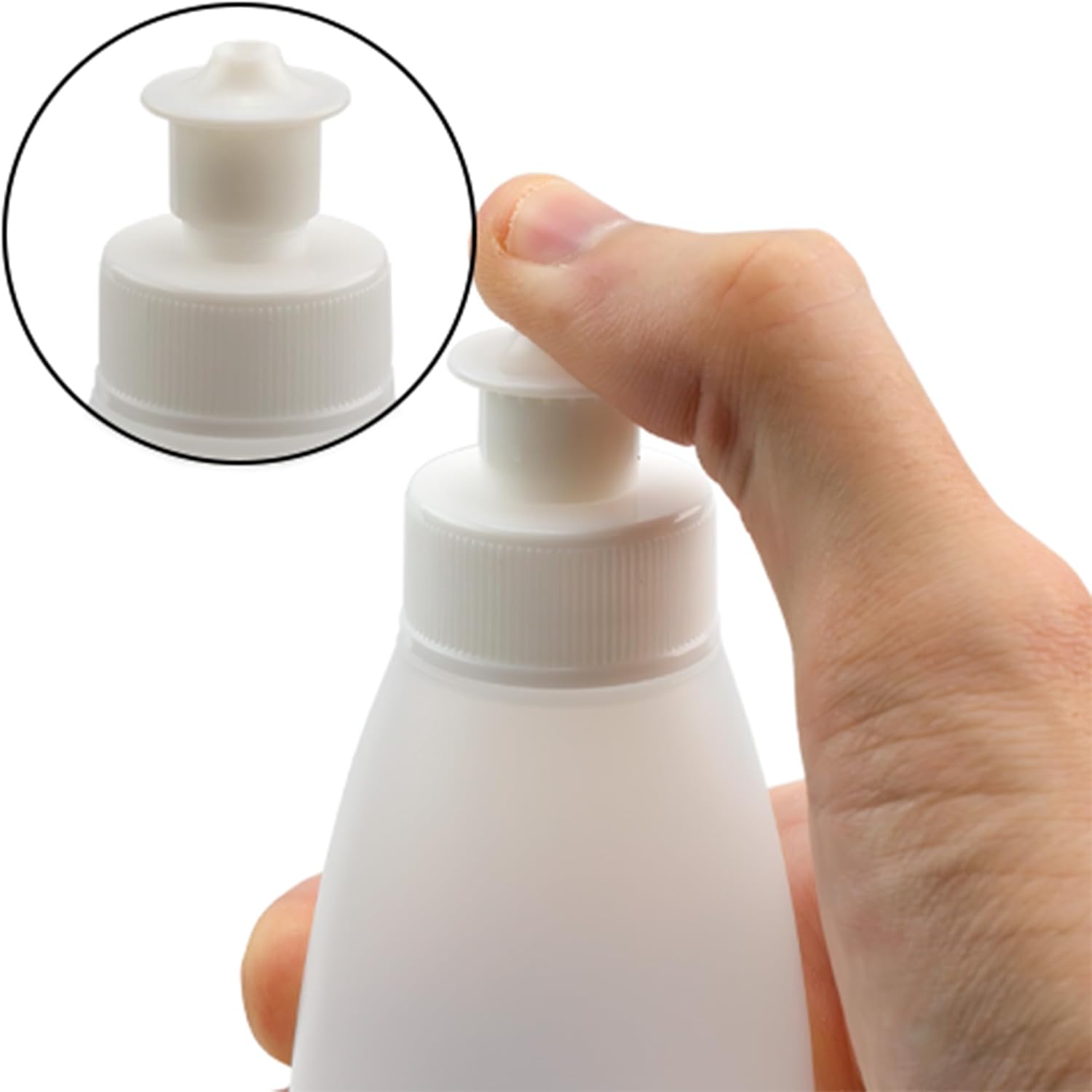 8-Ounce Squeeze Bottle Set HDPE Plastic Dish soap more