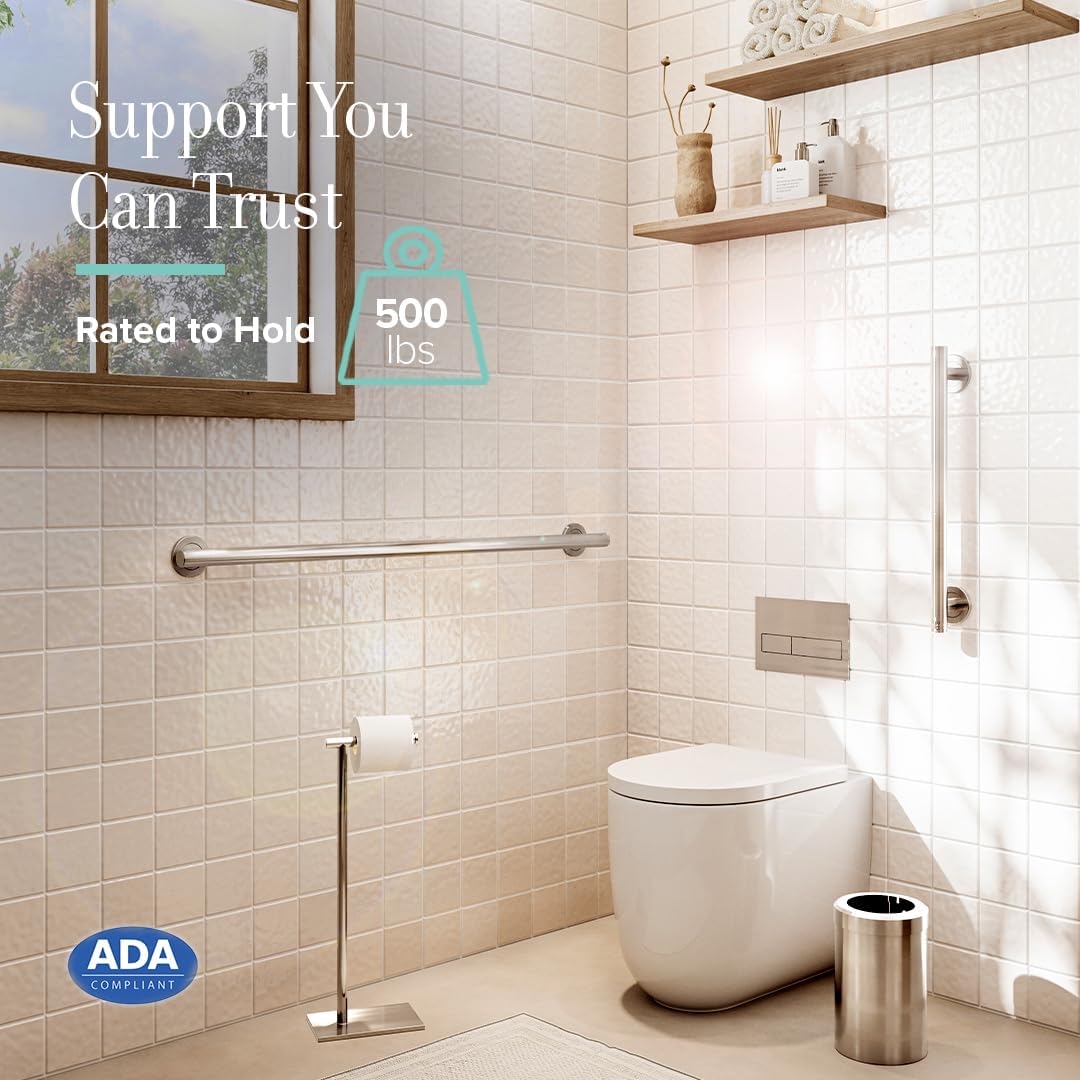 Gatco 30 Safety Grab Bar for Elderly Durable ADA Compliant