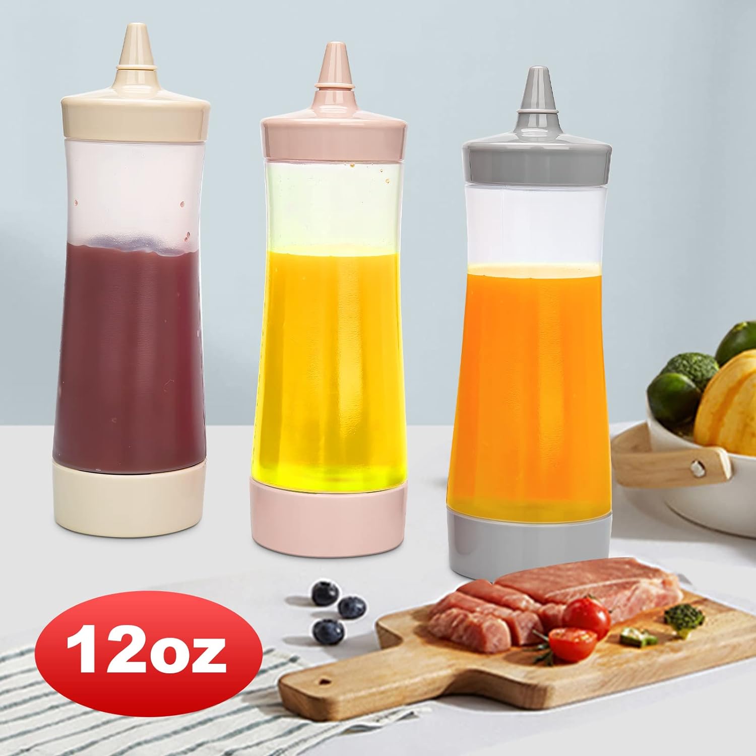 Qiuhome Condiment Squeeze Bottle 12oz