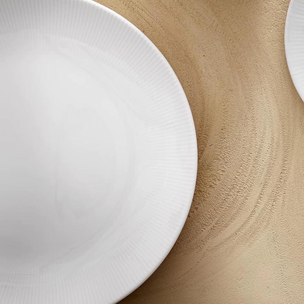 Pillivuyt Eventail Coupe Salad Plate Set 85 White porcelain