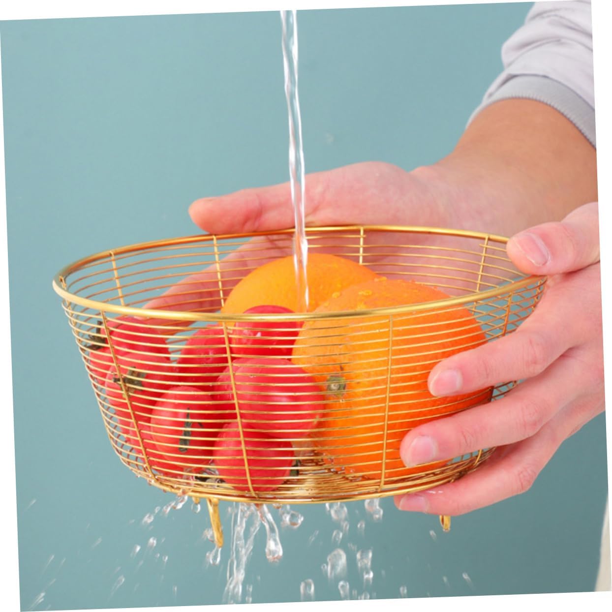 Perfect for Fruits Veggies Stainless Steel Drain Basket
