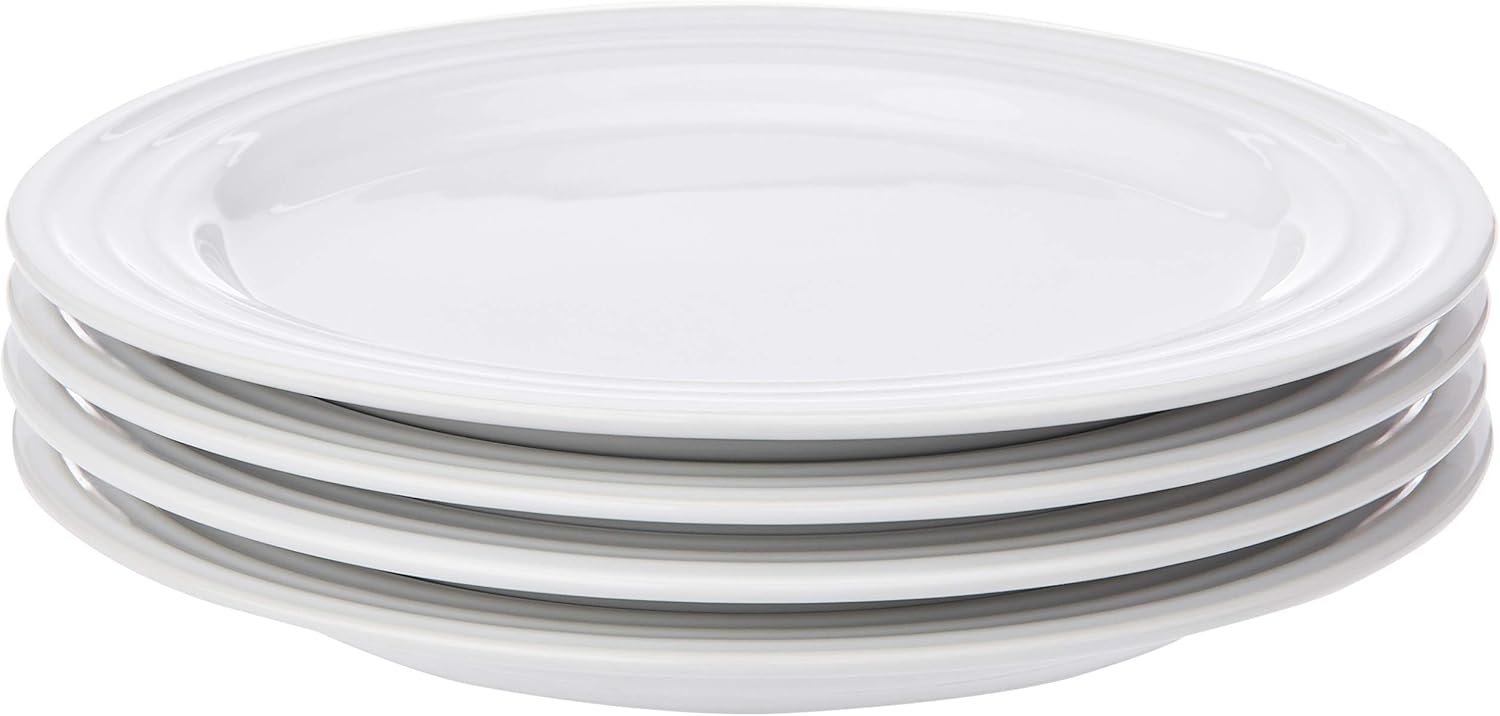 Le Creuset Stoneware Set of 4 Salad Plates 85 each White