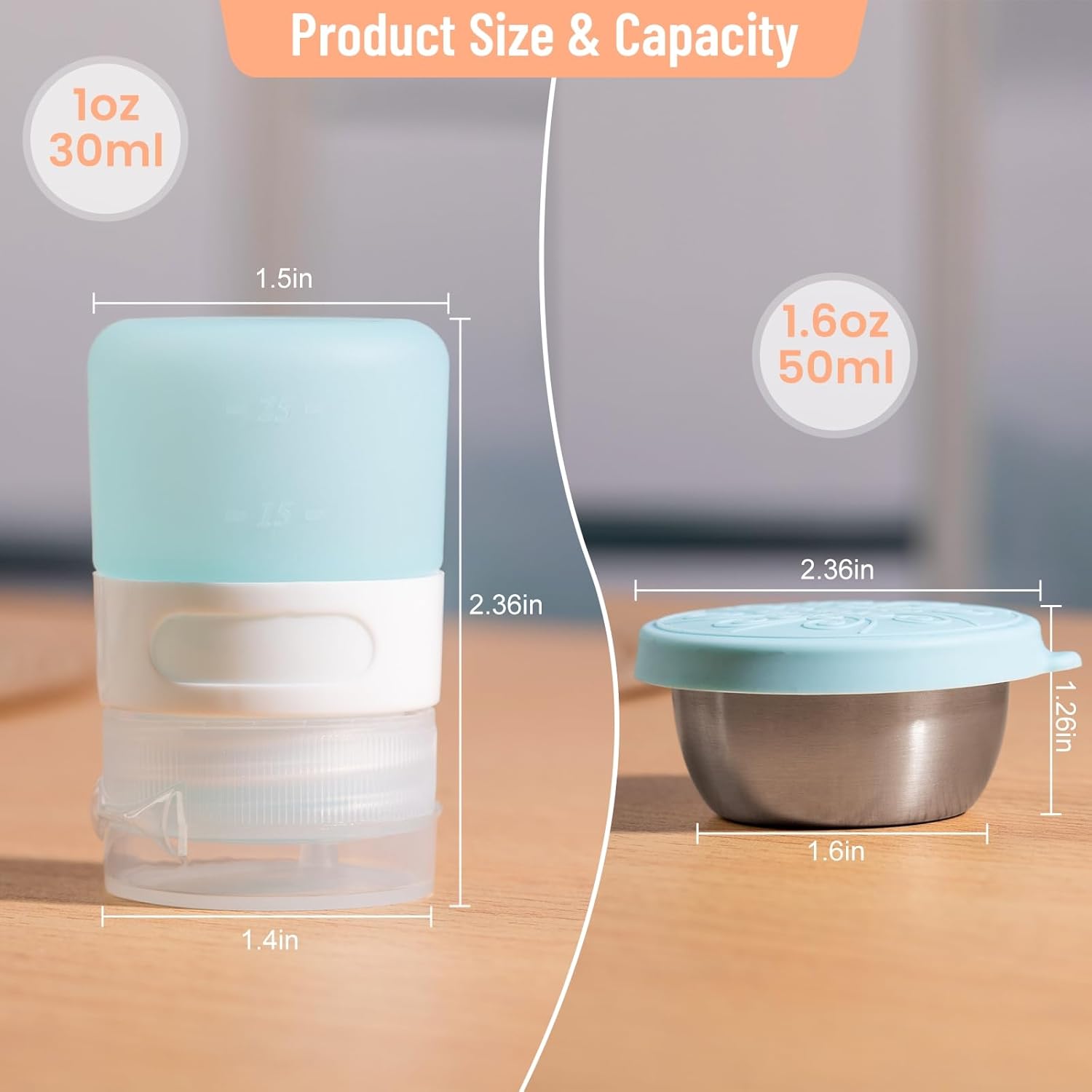 Ergonomic 8-Pack Condiment Set for Lunch