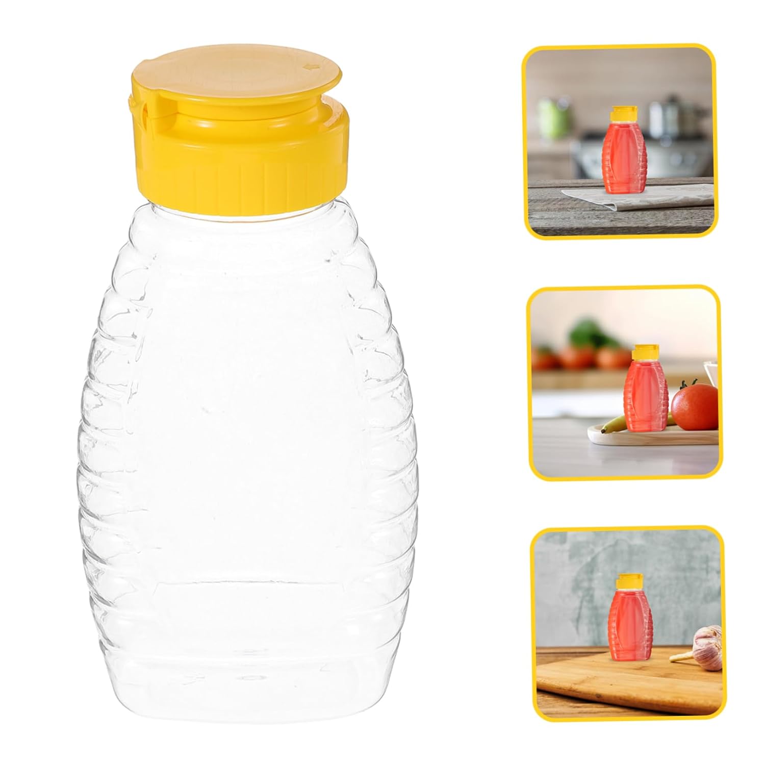 Fondotin Reusable Honey Syrup Squeeze Bottle Dispenser