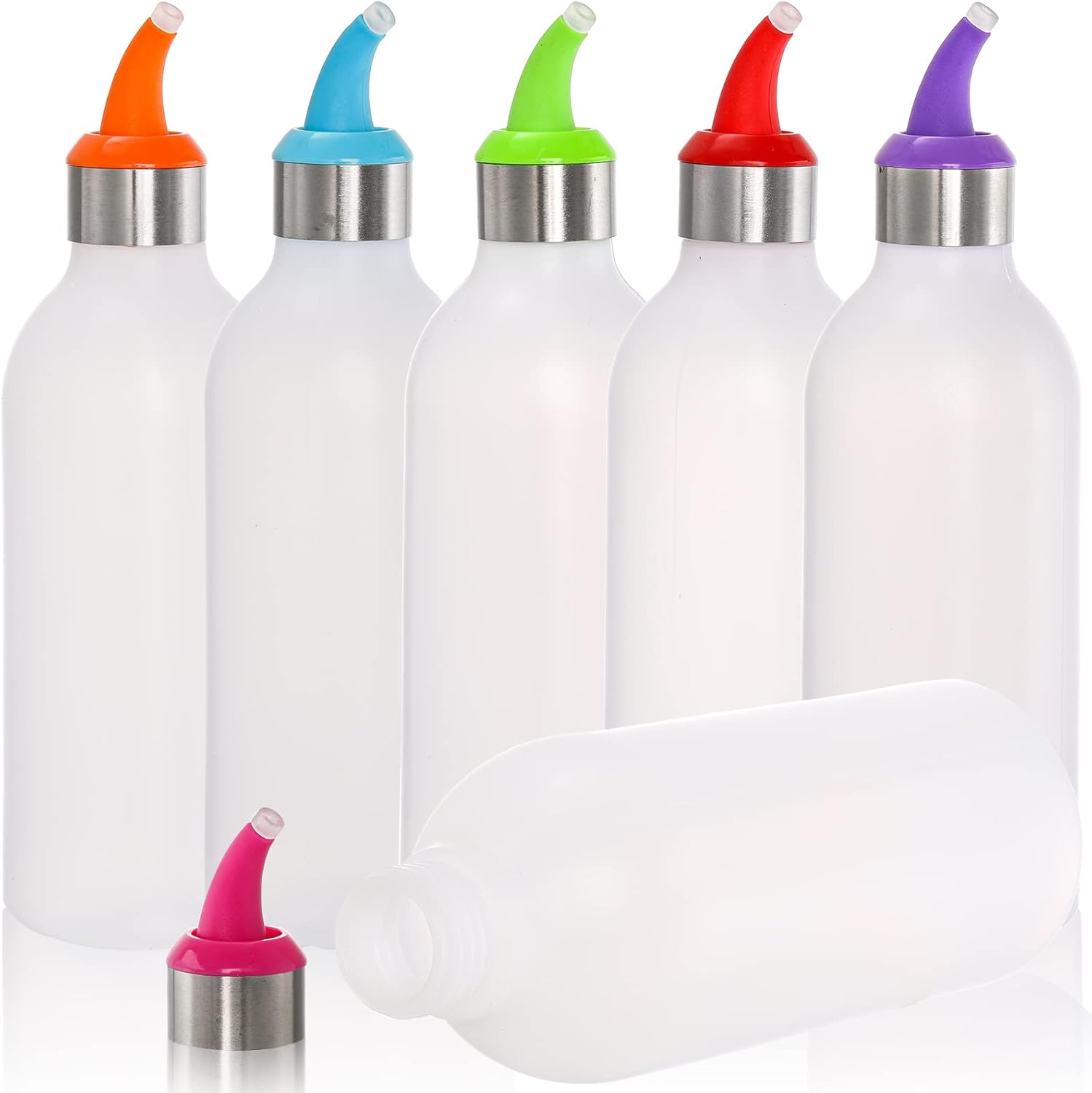 6-Pack Squeeze Condiment Bottles