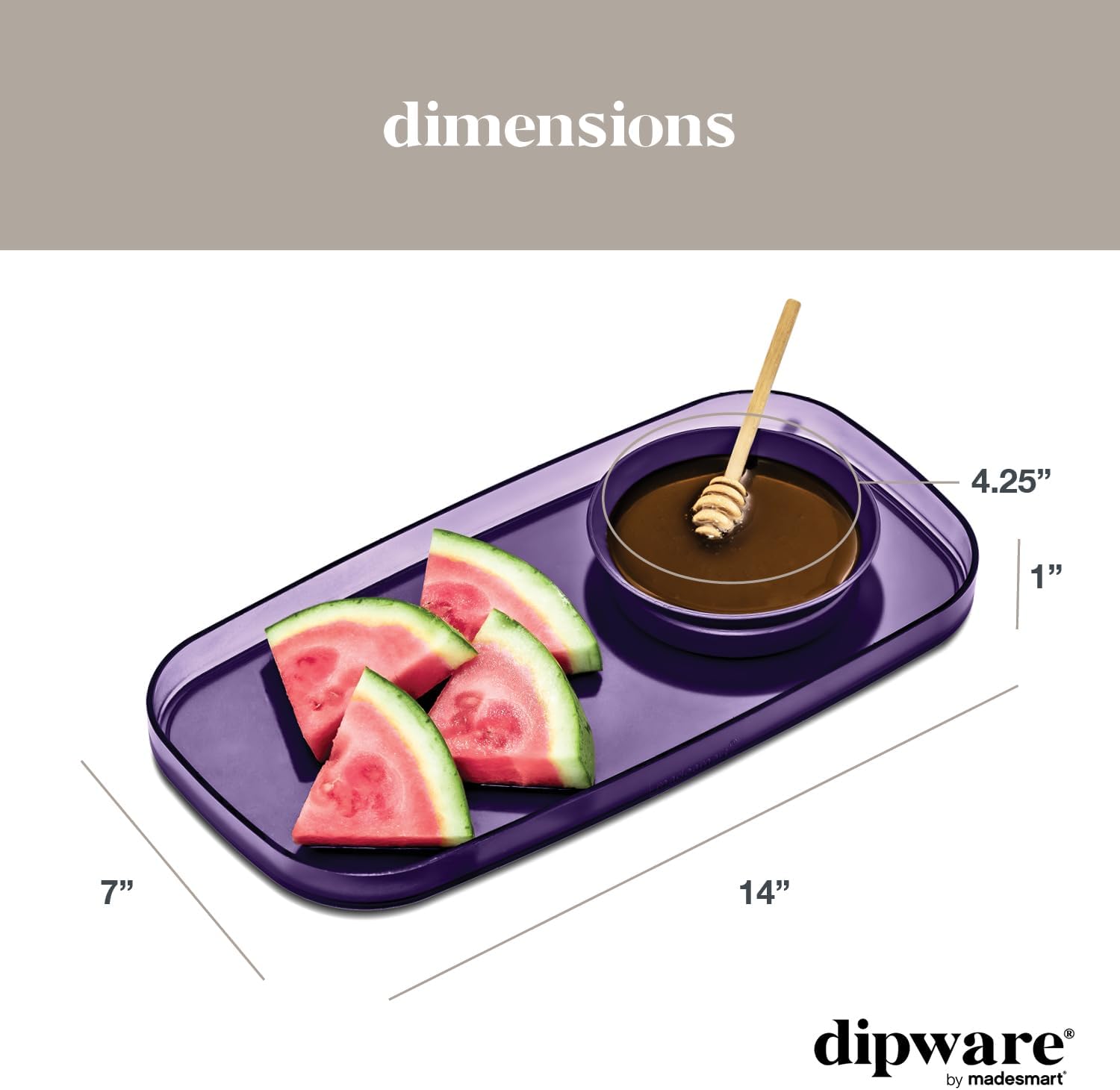 Dipware Tray with Collapsible Bowl for Appetizers