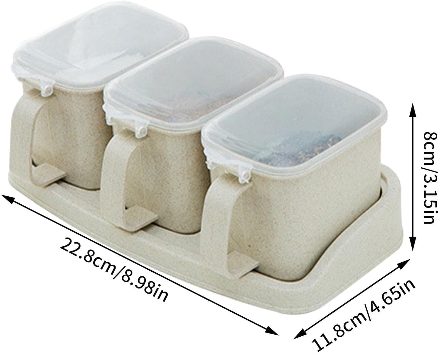Convenient Kitchen Organization Track Smarts by ZPLuz - Seasoning Box with curves handle