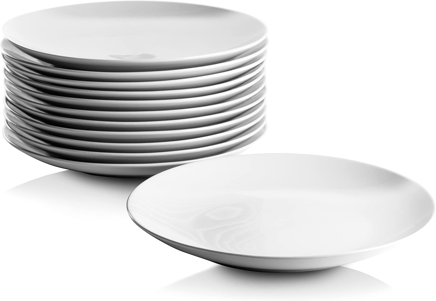 10 Strawberry Street 105 Dinner Plates Set of 12 White
