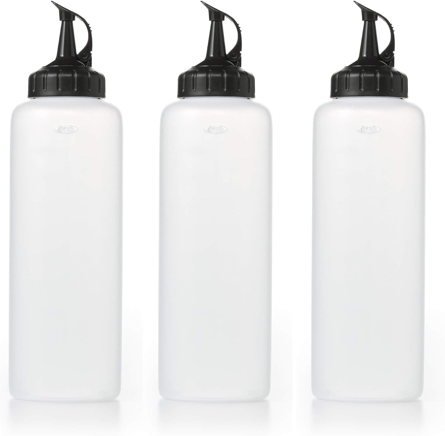 OXO Chefs Condiment Squeeze Bottles Pack of 3 Large 16 oz