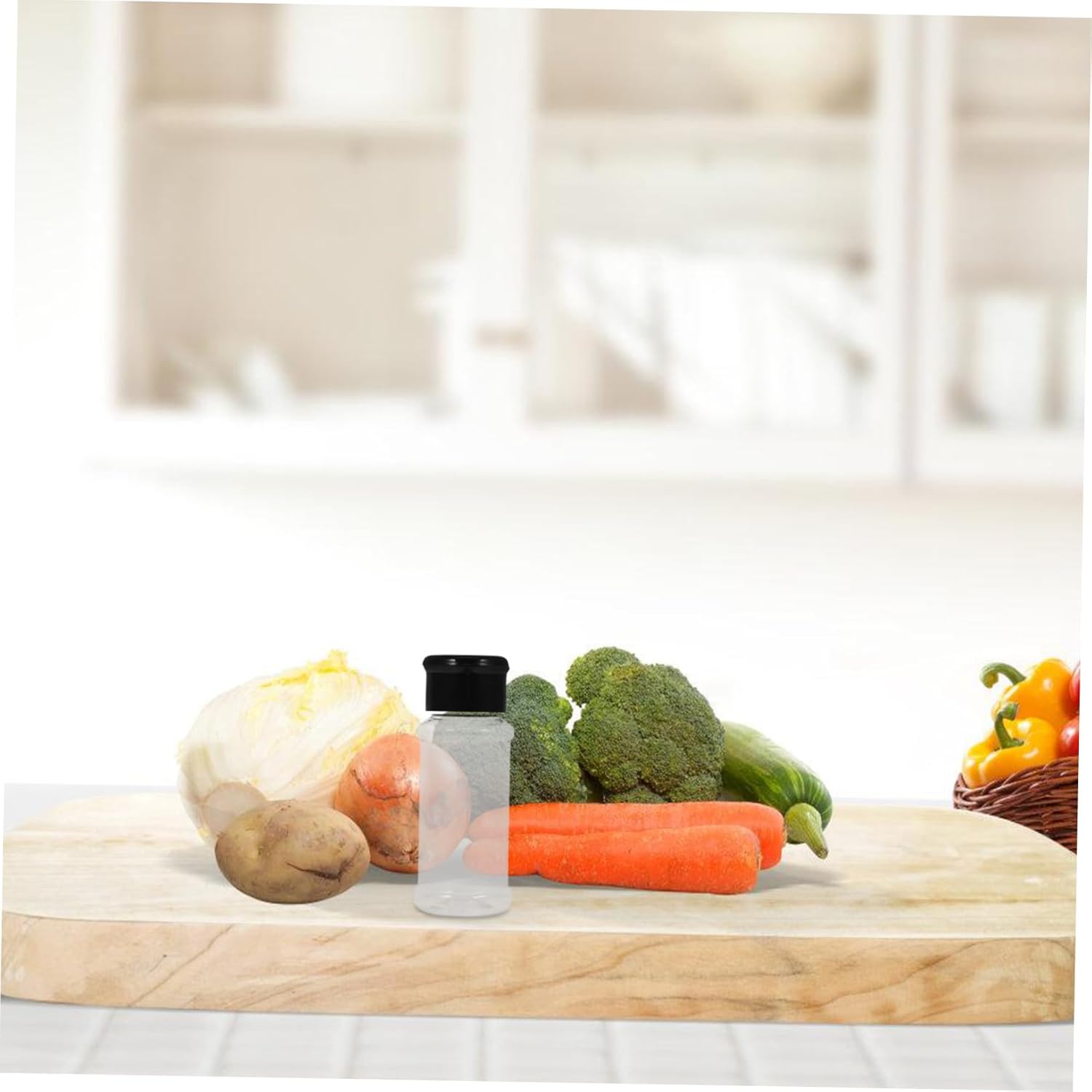 60packet Transparent Seasoning Bottle Dispenser