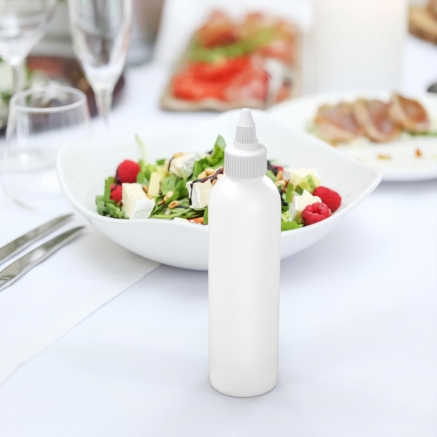 Brightfrom 6-Ounce Squeeze Condiment Bottle - BPA-Free and Leak-Proof
