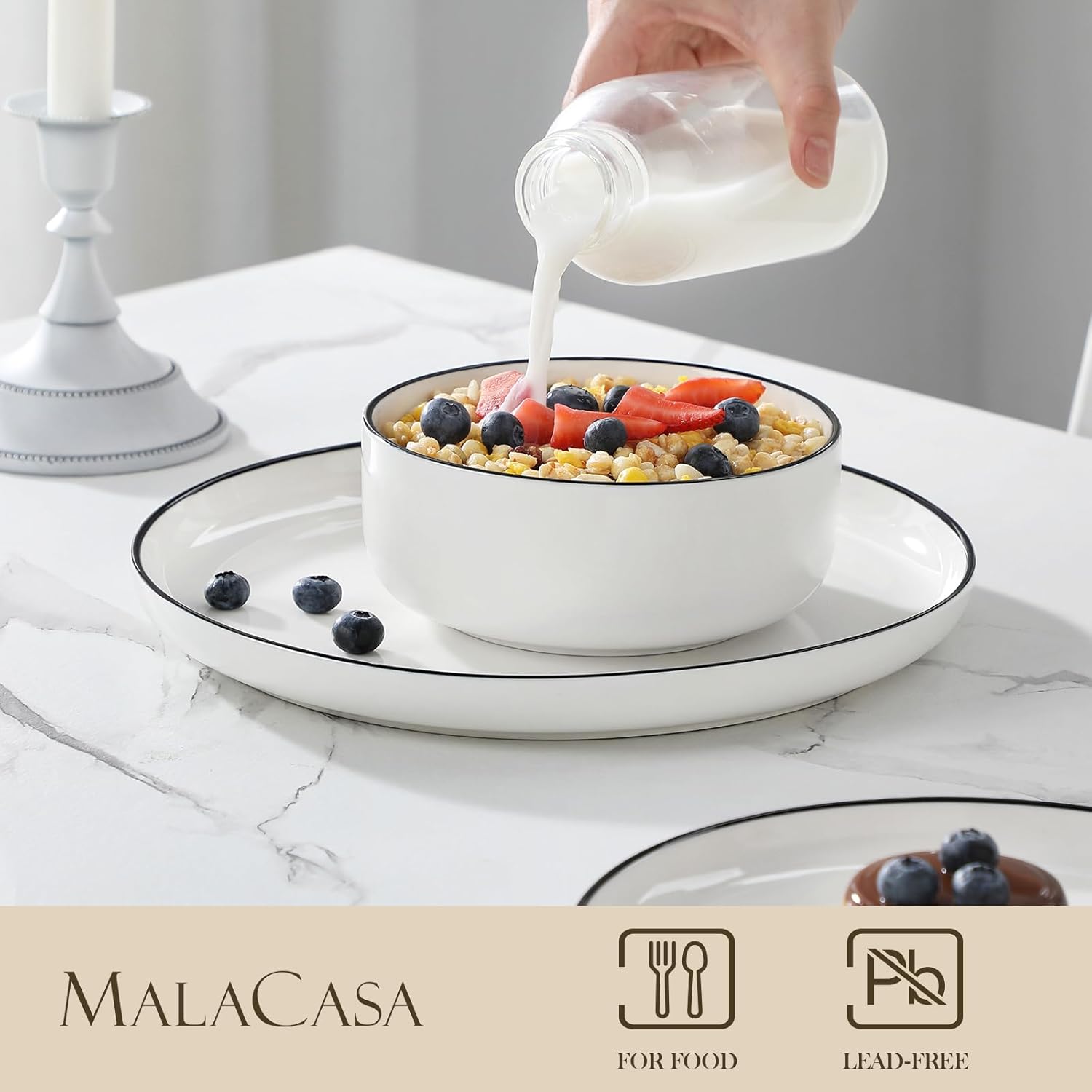 Malacasa 12-Piece Dinnerware Set