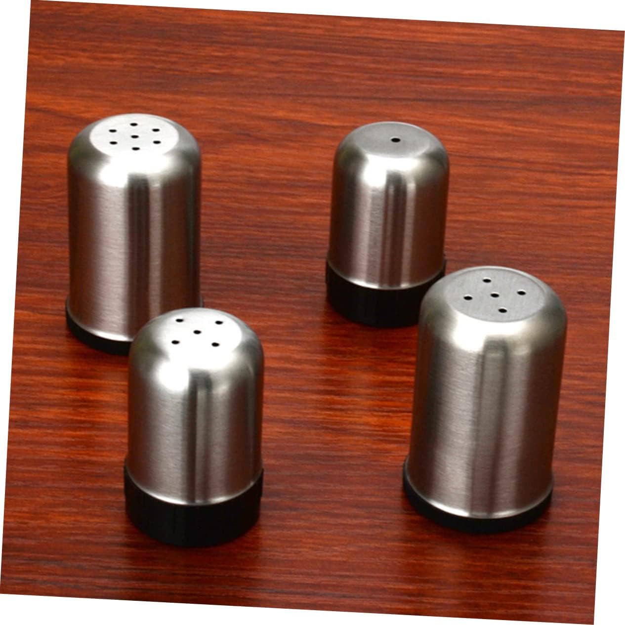 8-Piece Stainless Steel Seasoning Bottles