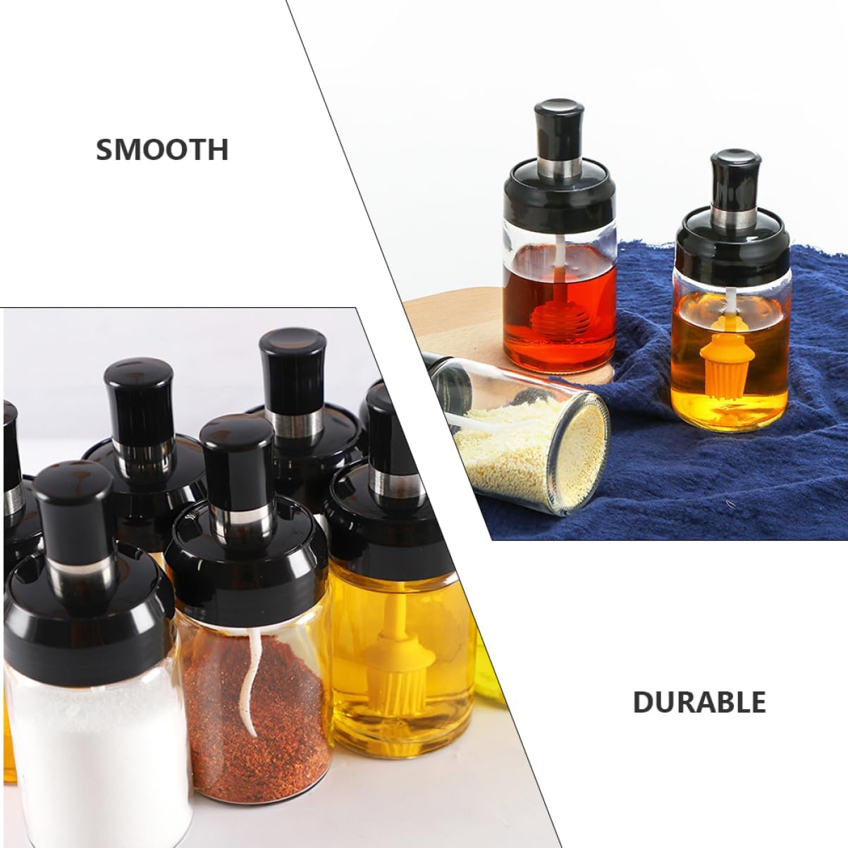 3-Piece Cabilock Kitchen Seasoning Bottles