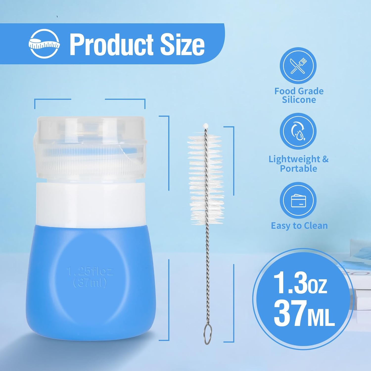 Perfect for Lunch Set of 4 Squeeze Salad Dressing Bottles