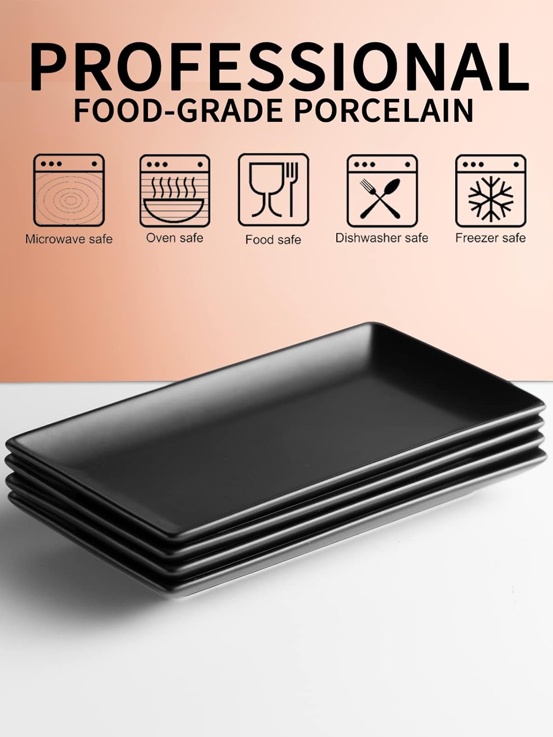Gomakren Black Serving Platter Set