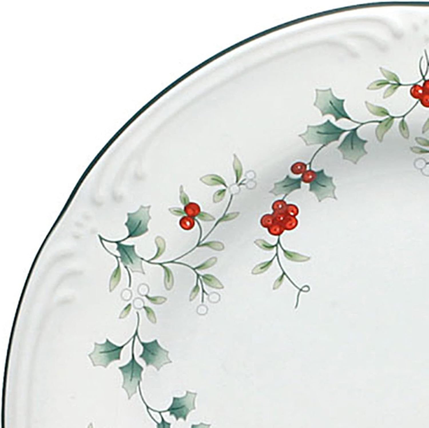 Sturdy Salad Plates for Family Gatherings Winterberry Design Perfect for Entertaining