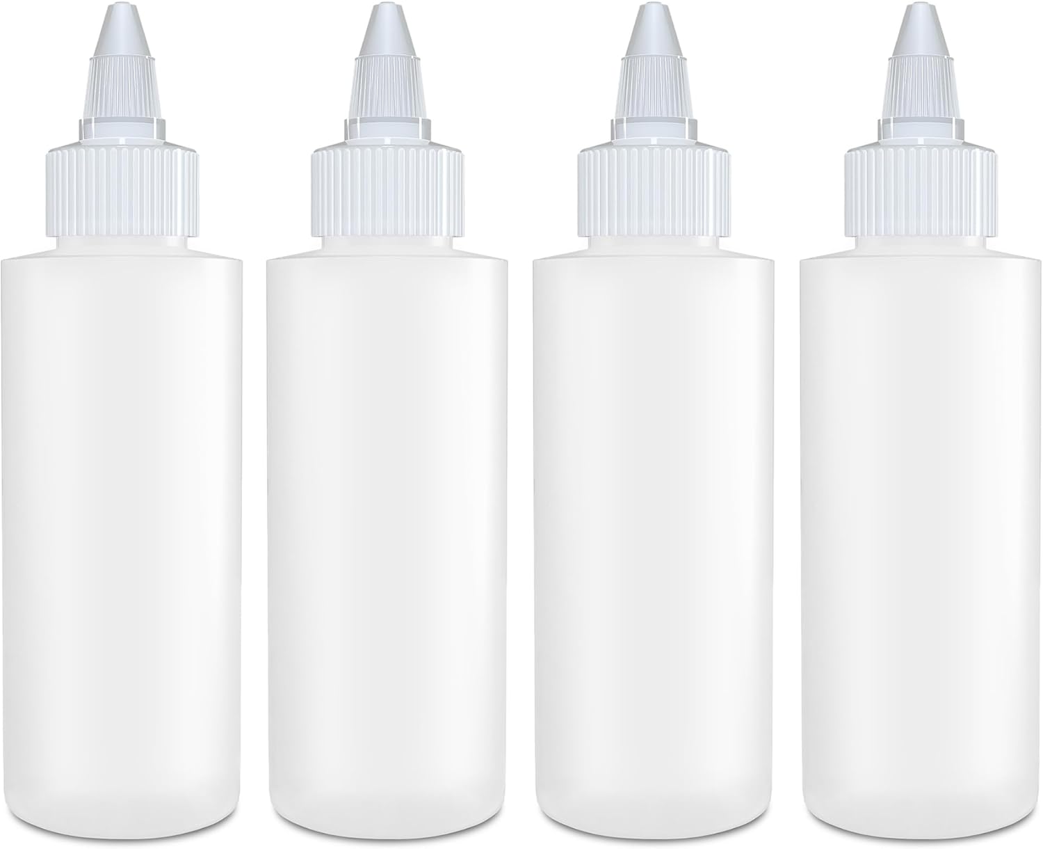 BRIGHTFROM Multi-Purpose Condiment Craft Squeeze Bottles 4 oz Eco-Friendly 4-Pack