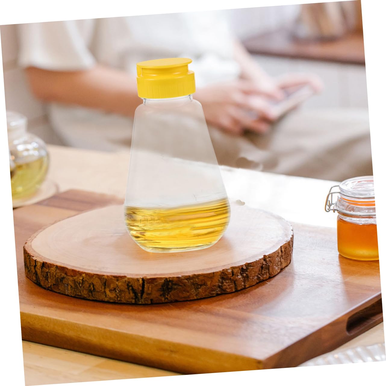 BESPORTBLE Honey Jar Honey Squeeze Bottle Condiment Dispenser