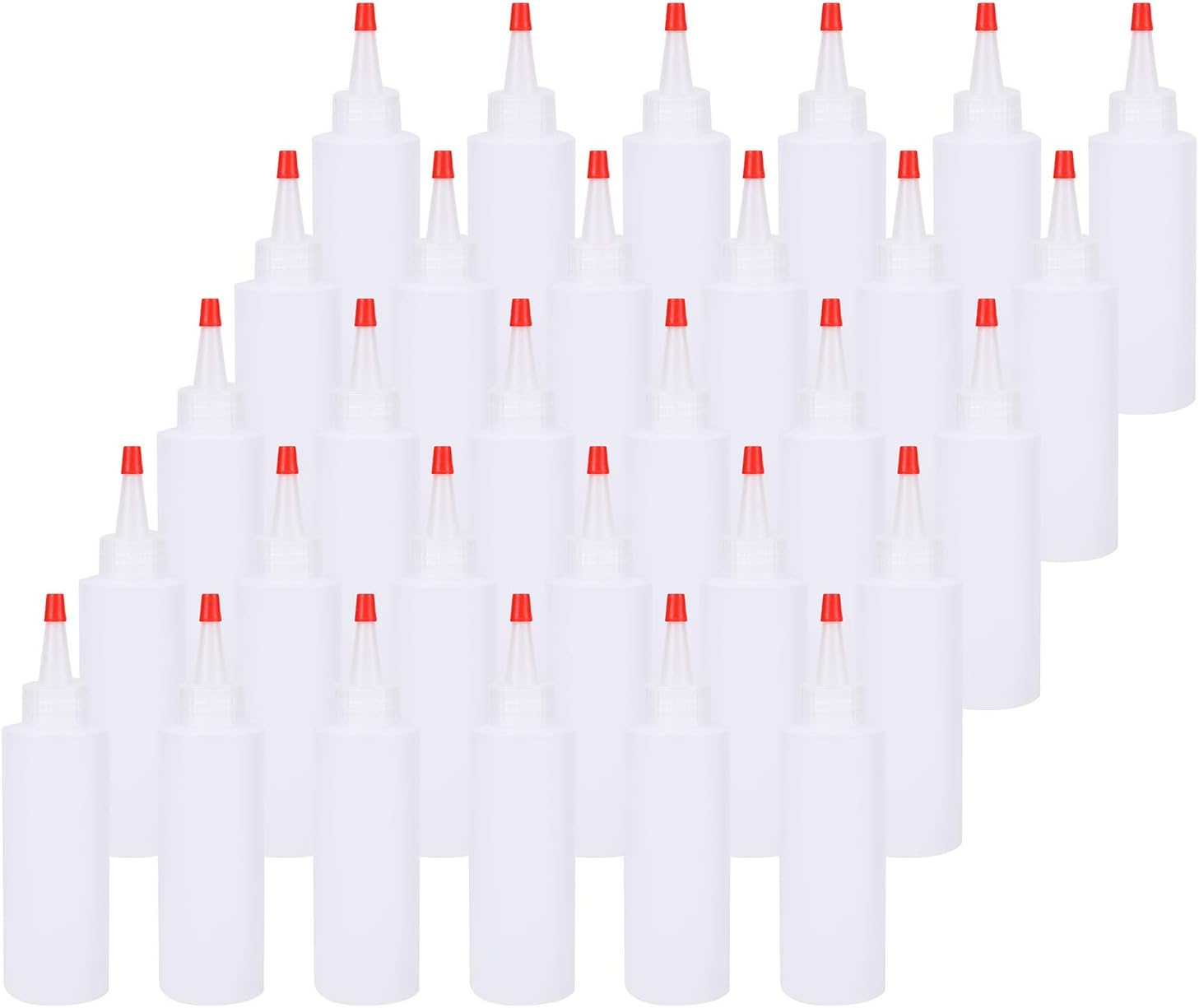 30-Piece Set of Bekith 4Oz Squeeze Condiment Bottles