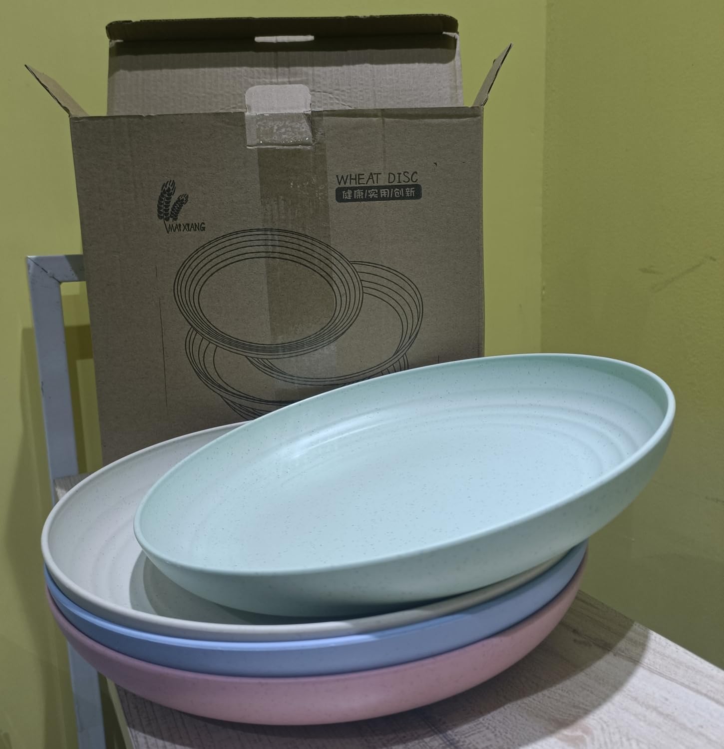 CAMBUY Lightweight Unbreakable Dinner Plates Set for Home Events