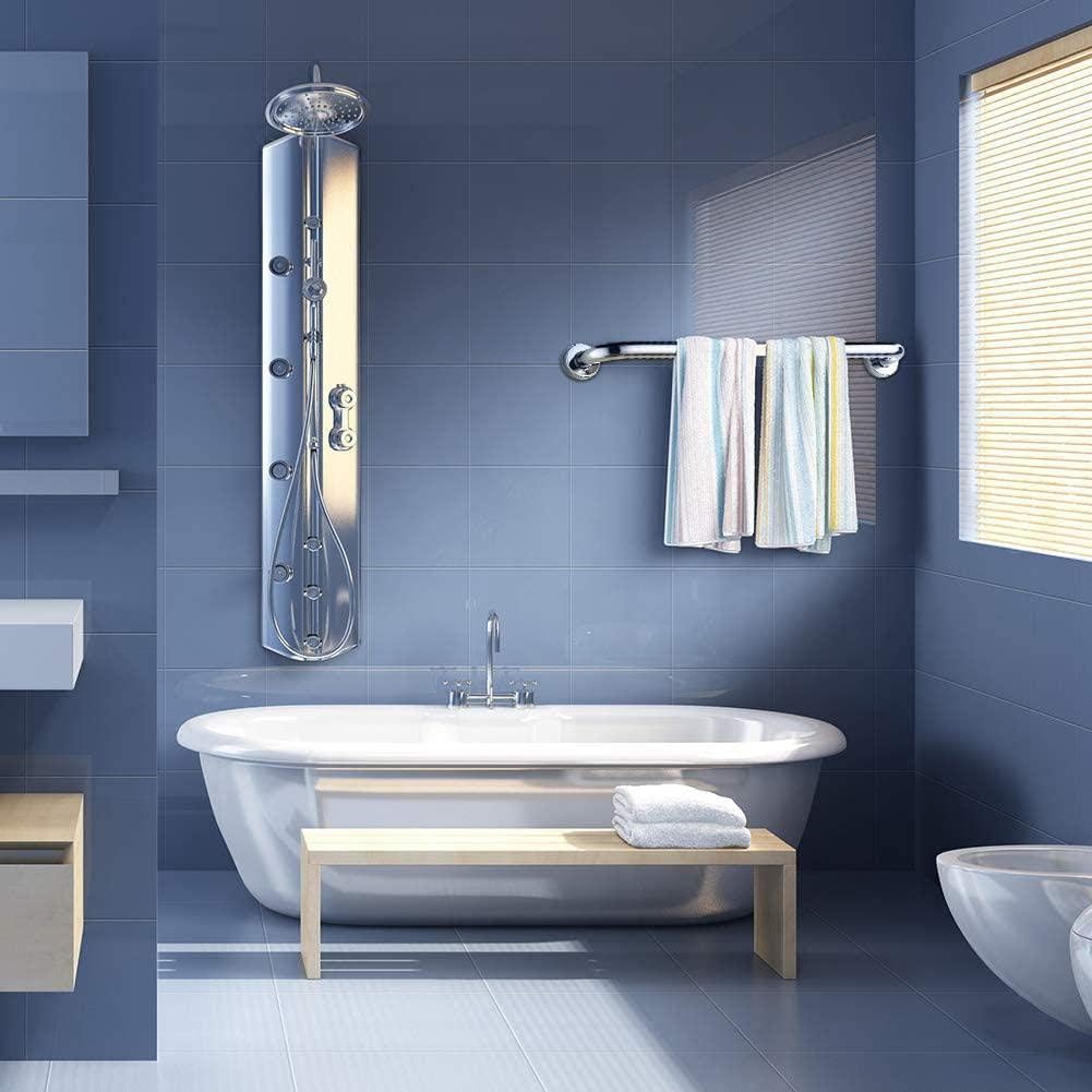 Safety Bath Grab Bar 24-Inch Chrome Stainless Steel with 15 Diameter