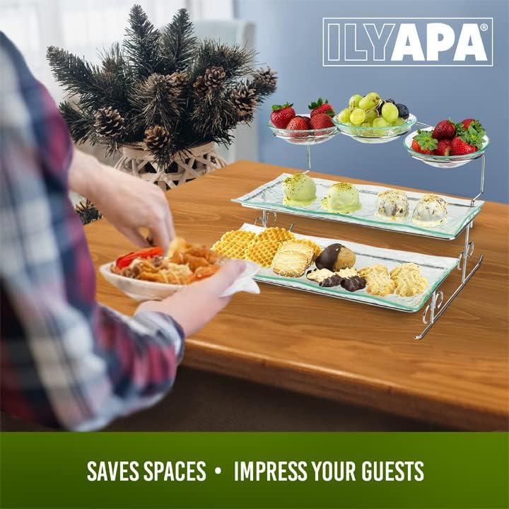 Elegant 3-Tier Server Tray for Dishes